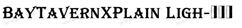 BayTavernXPlain Ligh字体转换